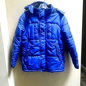 Protection System Blue Jacket with Removable Hood